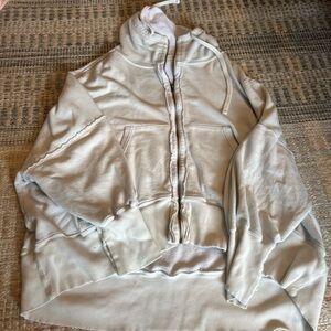 We The Free Off-White Zip-Up Jacket